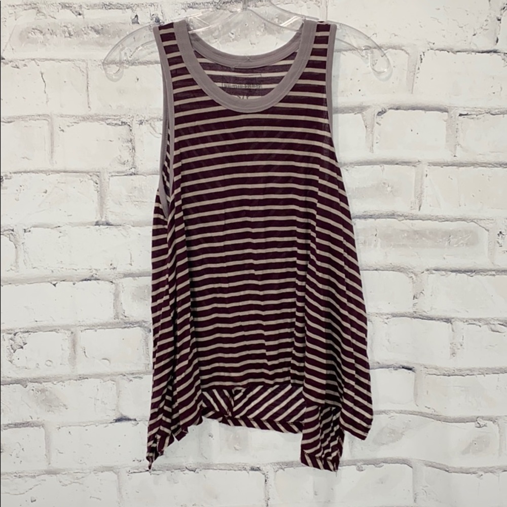 Maroon and light purple tank top